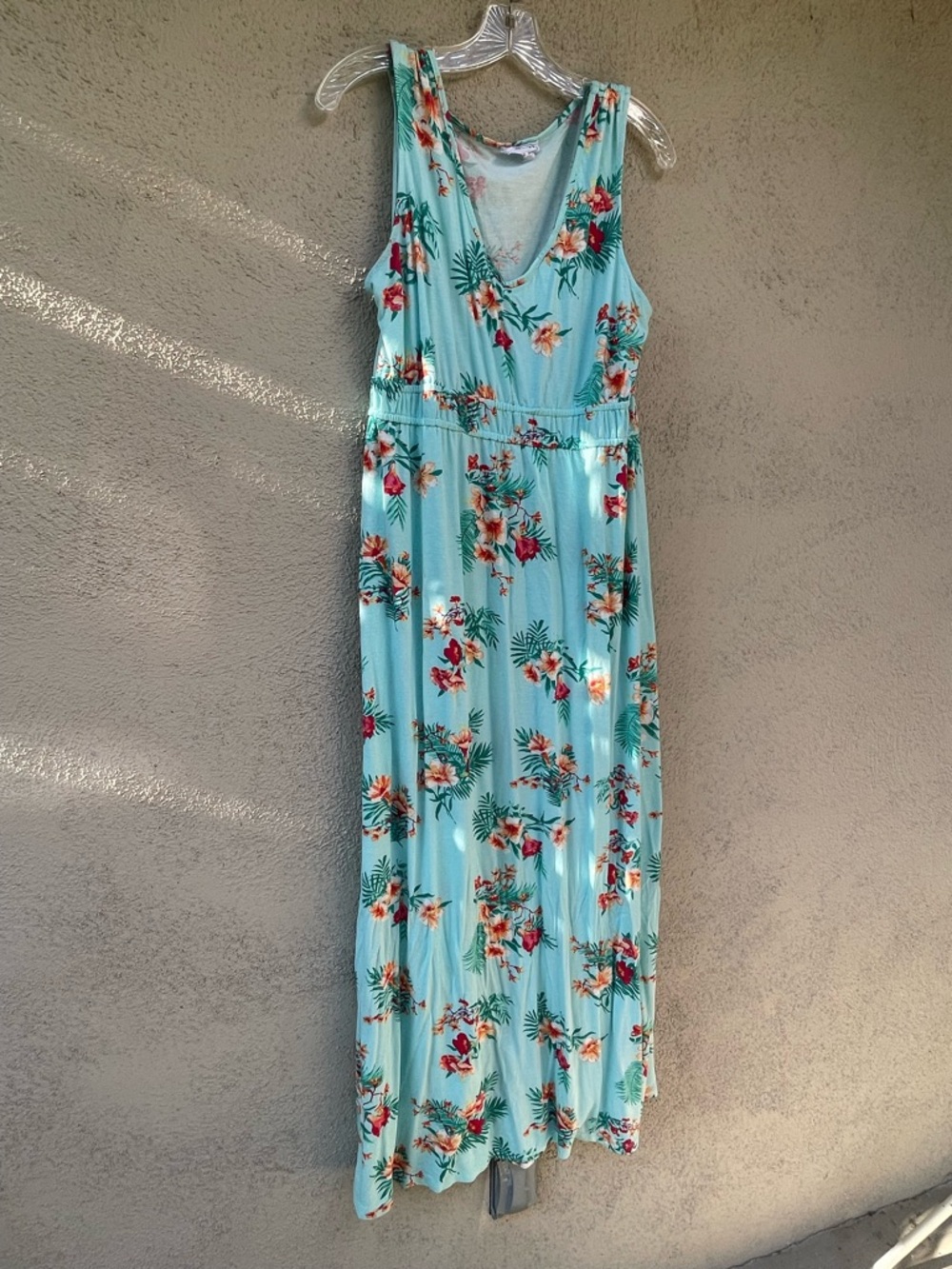 Olive & Oak Aquamarine Floral Maxi Dress Sz. XXL - Picture 4 of 17